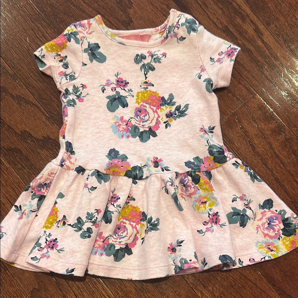 Joules Pink Floral Kids Dress